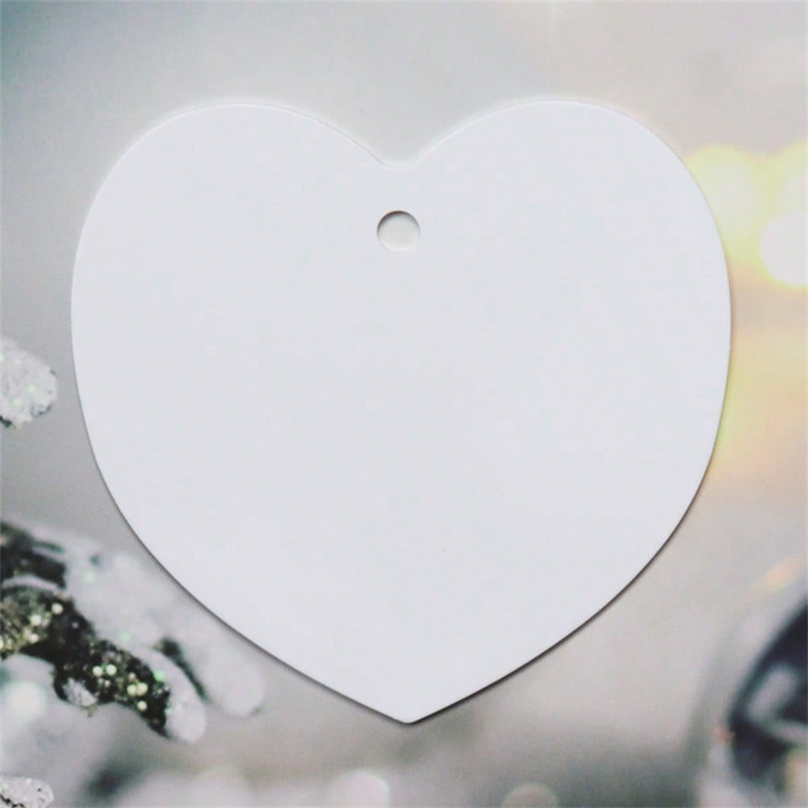 200 PACK Sublimation Blanks Aluminum Ornaments Mixed 5 Shapes(40pcs Round, 40pcs Heart, 4