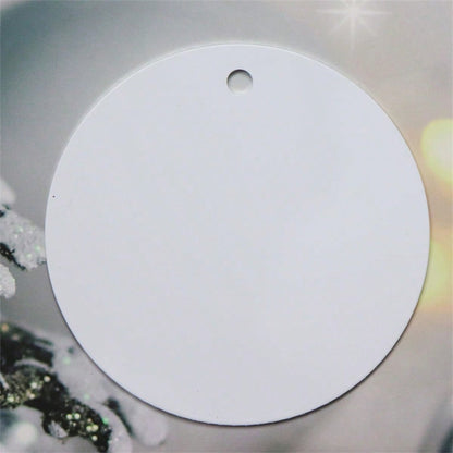 200 PACK Sublimation Blanks Aluminum Ornaments Mixed 5 Shapes(40pcs Round, 40pcs Heart, 4