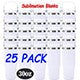 25 PACK 30oz Sublimation Blanks Tumbler With Handle And Straw Lid