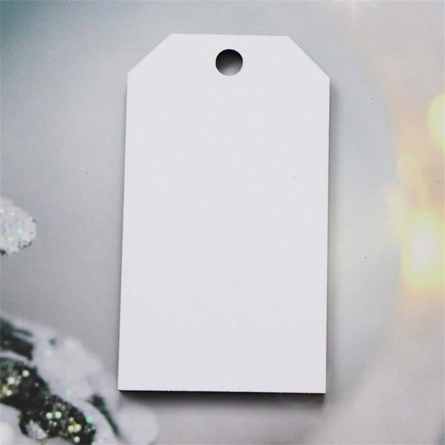 200 PACK Sublimation Blanks MDF Christmas Ornaments (40pcs Round, 40pcs Benelux Rectangle, 40pcs Benelux Square