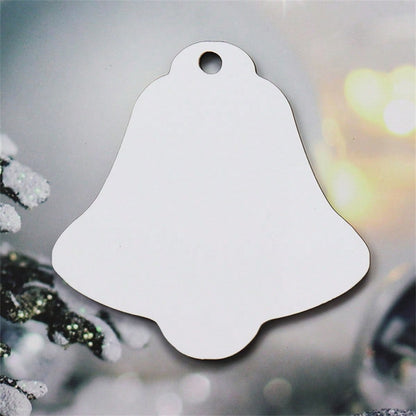 200 PACK Sublimation Blanks MDF Christmas Ornaments (40pcs Round, 40pcs Benelux Rectangle, 40pcs Benelux Square