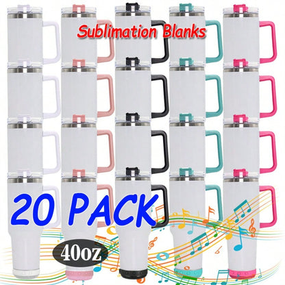 20PCS 40oz Music Speaker  Sublimation Tumbler