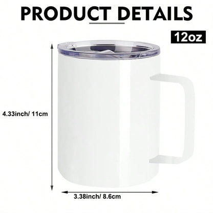 25 PACK 12oz Sublimation Coffee Mug With Handle