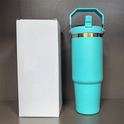 25 PACK 30oz Gold Plated Tumbler With Handle