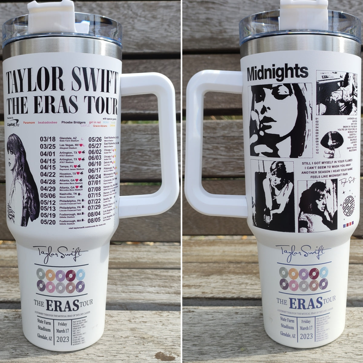 Taylorr Swiftie Printed 40oz Tumbler, Stanley Style 40oz Tumbler