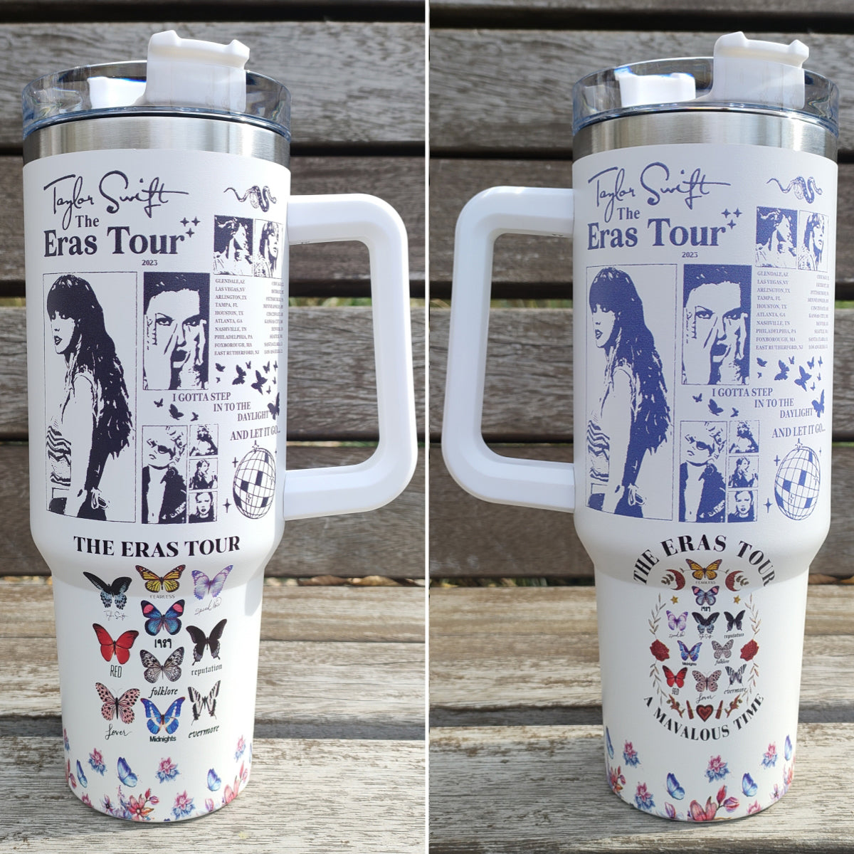 Taylorr Swiftie Printed 40oz Tumbler, Stanley Style 40oz Tumbler