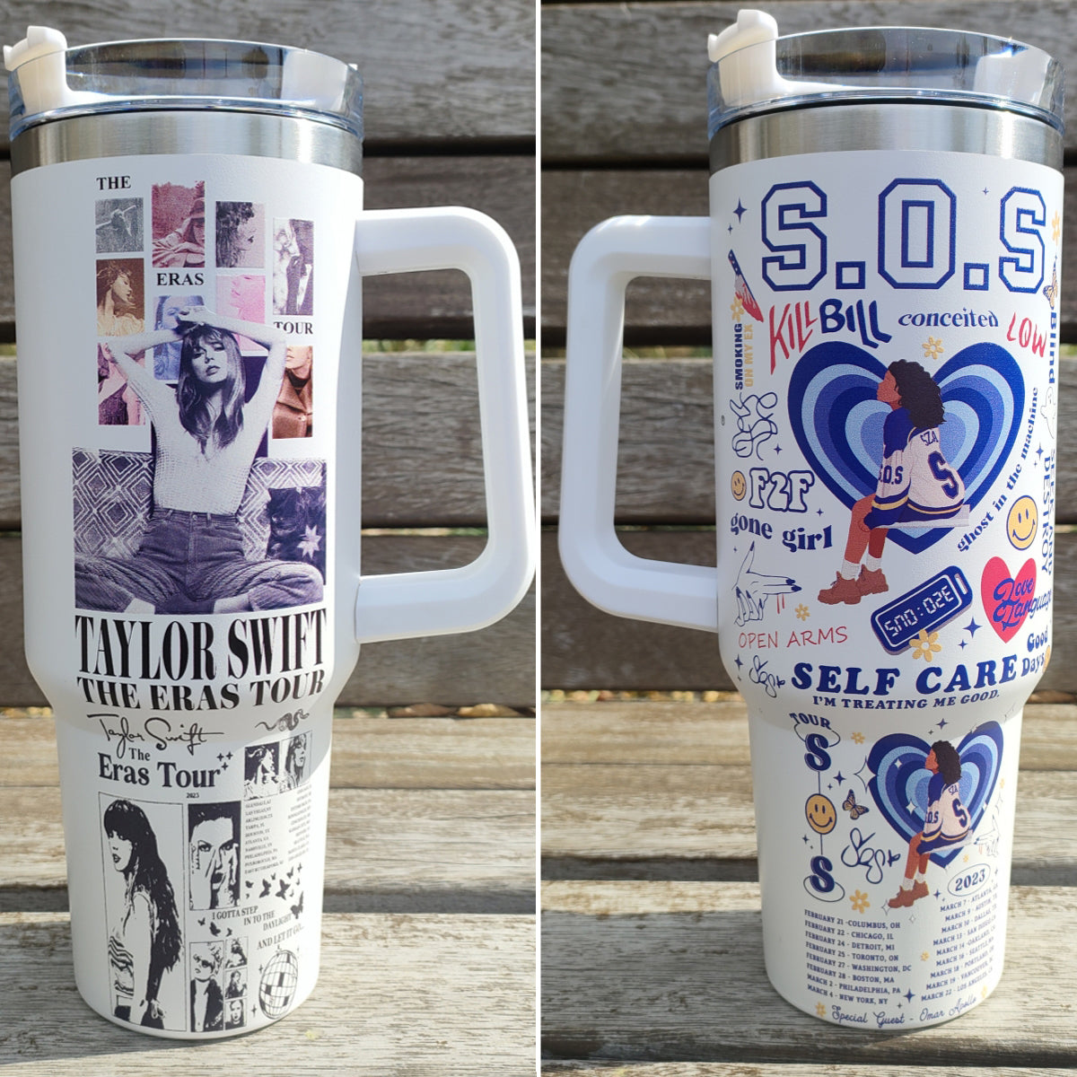 Taylorr Swiftie Printed 40oz Tumbler, Stanley Style 40oz Tumbler