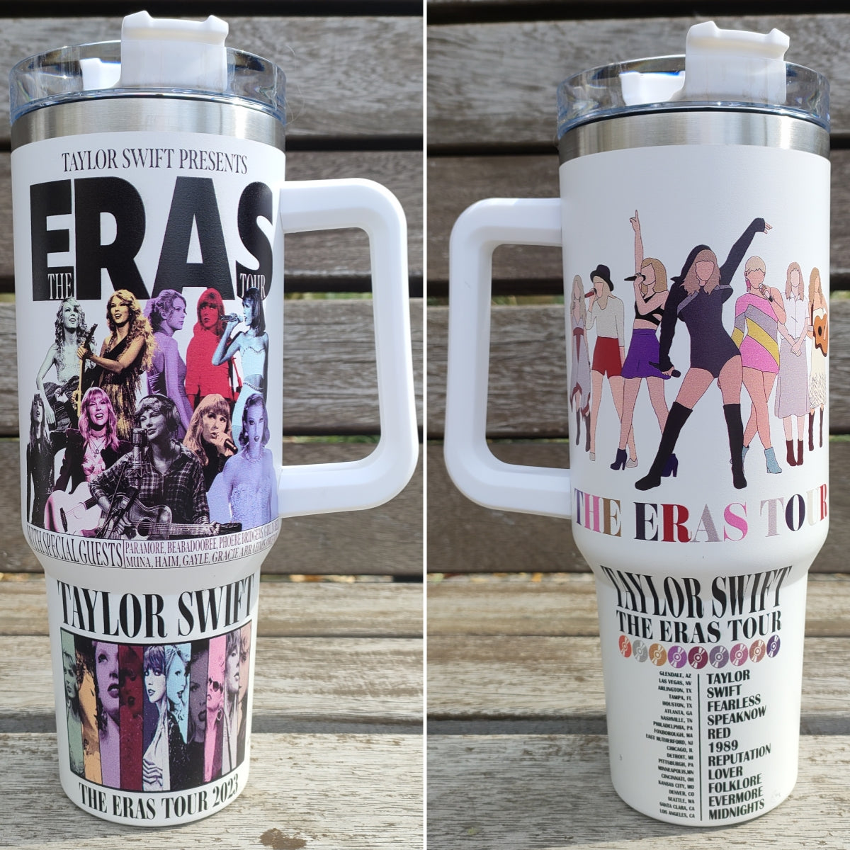 Taylorr Swiftie Printed 40oz Tumbler, Stanley Style 40oz Tumbler